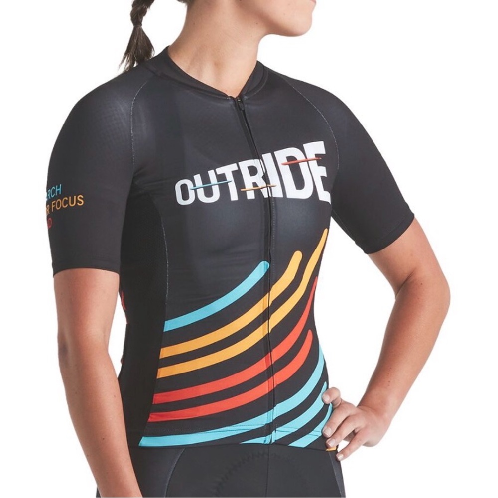 Specialized Women's Black Jersey with Vibrant Accents